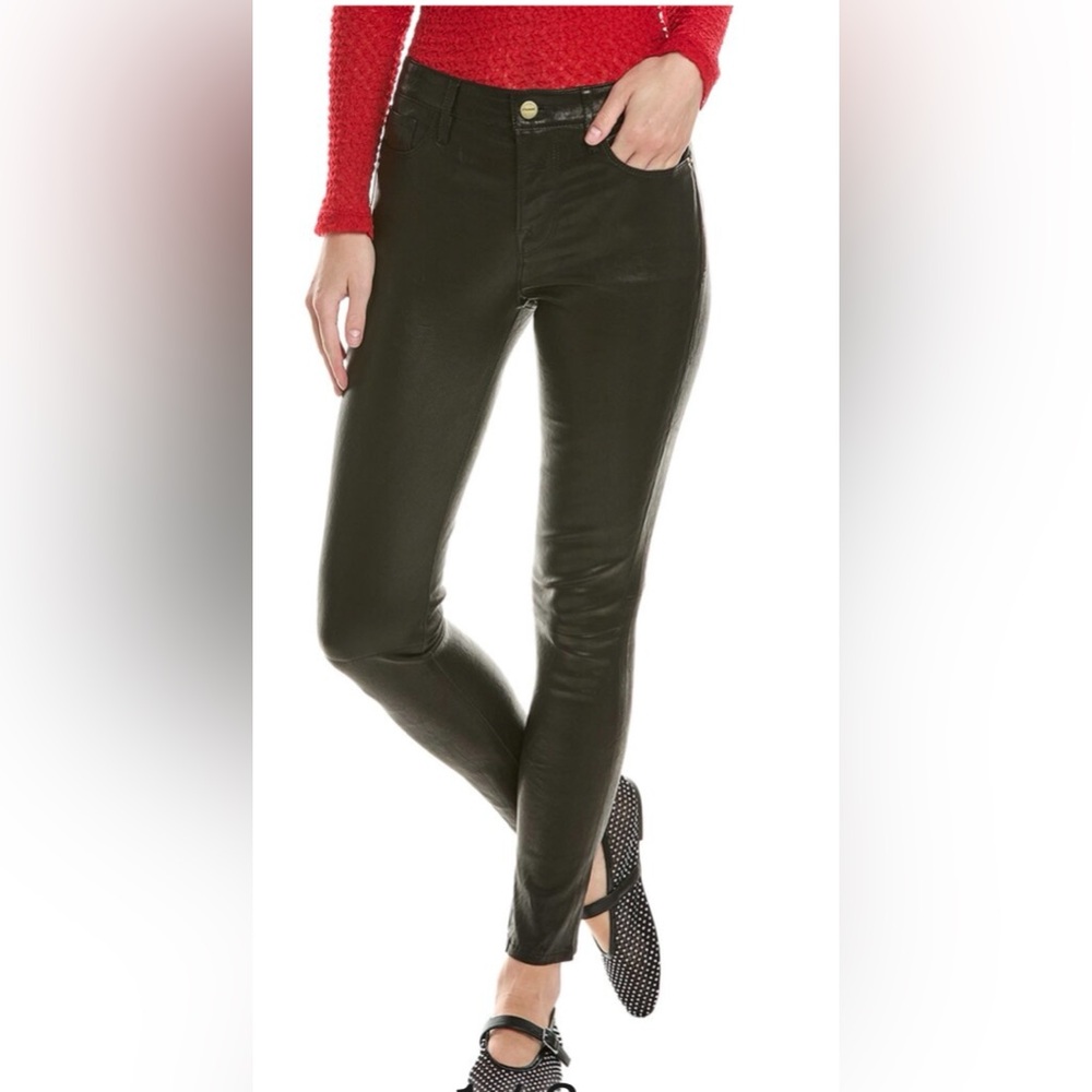Frame Le Skinny De Jeanne Camel Velveteen Jean - Picture 3 of 11